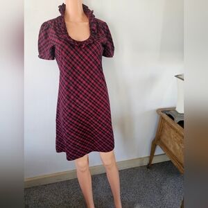 J. Crew Plaid Cotton Dress Size Medium